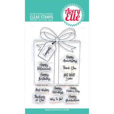 Avery Elle Clear Stamps - Gifts & Greetings